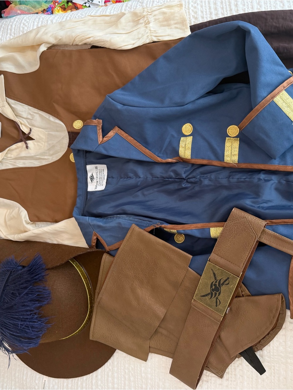 Disney Children's Blue and Brown Pirate Coat Costume Jacket